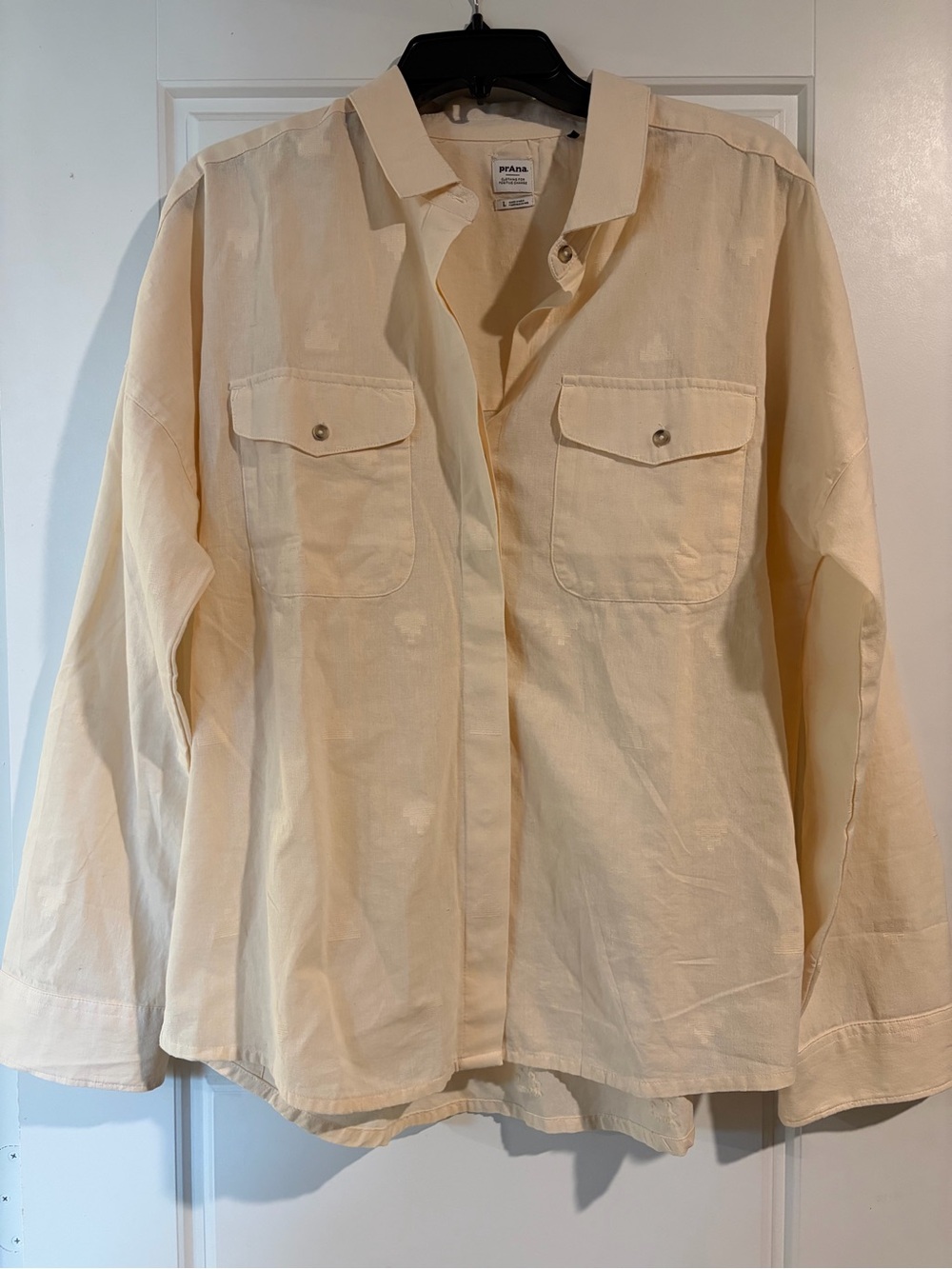 ✨Prana | Womans Organic Cotton Button Up Shirt | Sz L